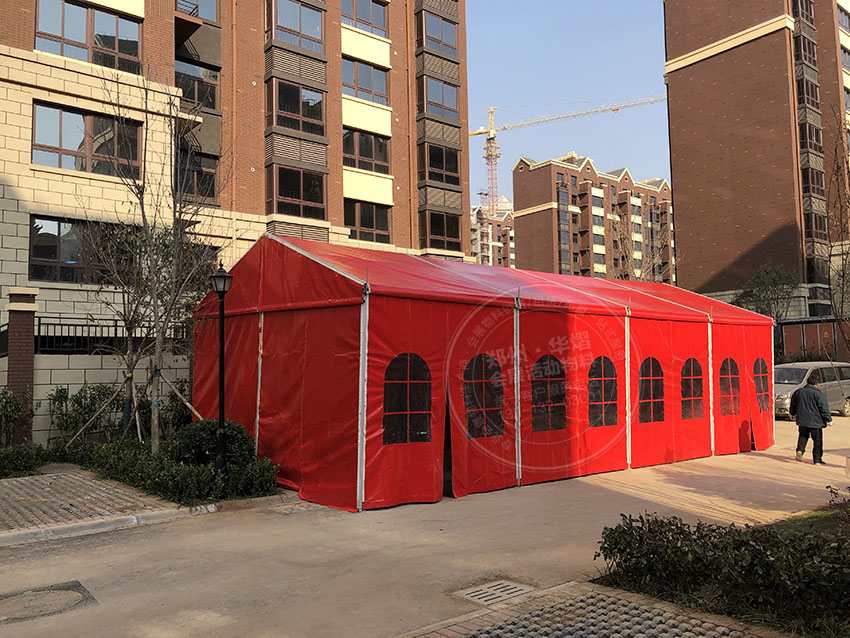 兰考8米红色篷房出租房地产活动篷房租赁公司