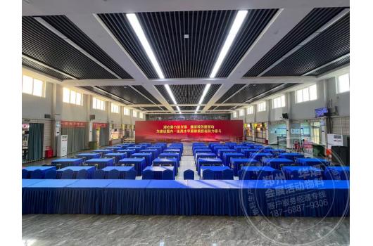 漯河郑州会议蓝色长条桌出租可搭配贵宾椅可搭配折叠椅
